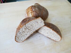 Fitnessbrot mit Backstahl gebacken